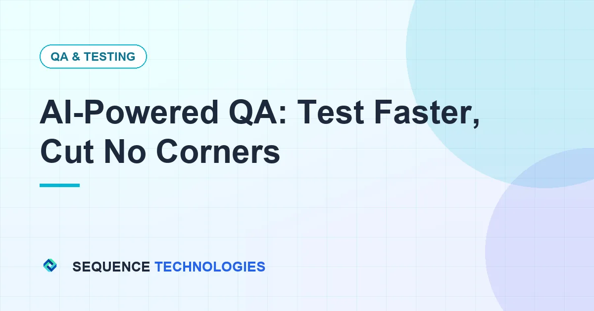 QA dashboard showing automated test runs, visual comparison results and flagged flaky tests